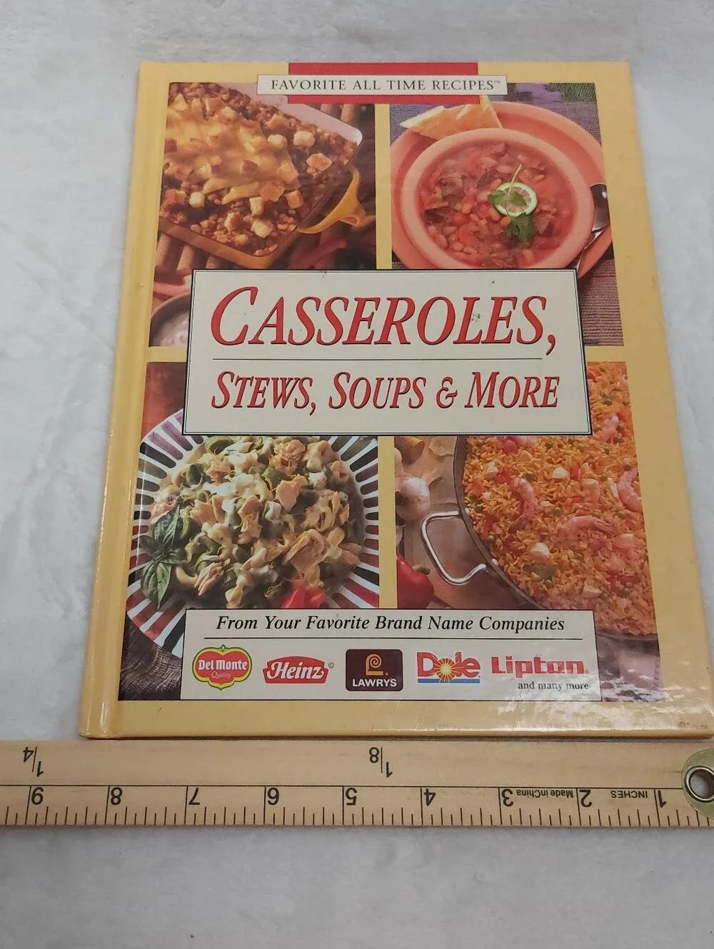CASSEROLES STEWS SOUPS & MORE FAVORITE ALL TIME RECIPIES 90S HARDCOVER COOKBOOK